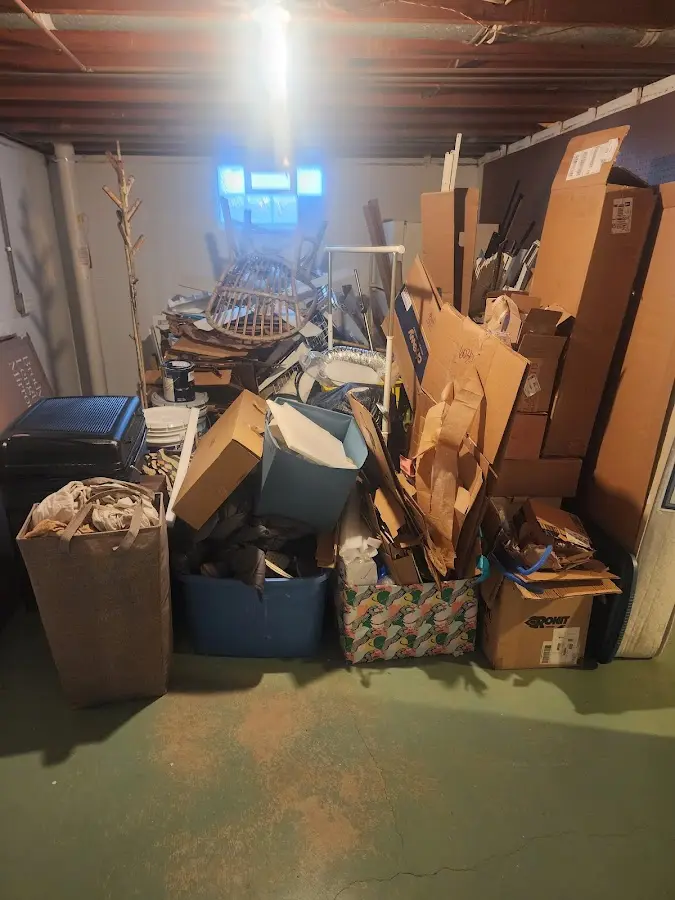 Roll-off dumpster container at job site for Construction Dumpster Rental in Irondale